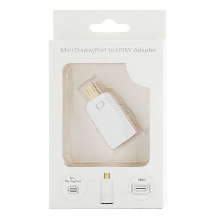 Taille de l'adaptateur Mini DisplayPort mâle vers HDMI femelle : 4 cm x 1,8 cm x 0,7 cm (Blanc)