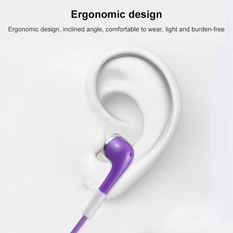 Écouteurs stéréo bicolores intra-auriculaires 3,5 mm avec contrôle du volume et microphone (rose)