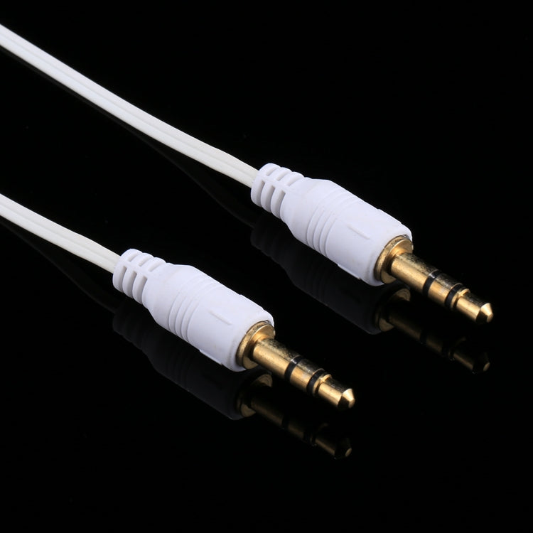 3.5mm Aux Audio Cable Retractable Male to Male Compatible with Phones Tablets Headphones MP3 Player Car/Home Stereo and More Length: 11cm to 80cm (White)