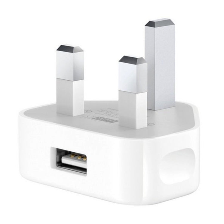 5V / 1A USB Charger Adapter (UK Plug) for iPhone Galaxy Huawei Xiaomi LG HTC and other Smart Phones rechargeable devices (White)