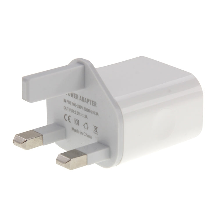 5V 2A 2 Port USB Charger Adapter For iPhone Galaxy Huawei Xiaomi LG HTC and other Smart Phones reChargeable devices UK Plug (White)