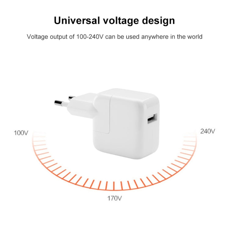 5V 2A EU EU USB Charger Adapter For iPad iPhone Galaxy Huawei Xiaomi LG HTC and Other Smart Phones Rechargeable Devices (White)