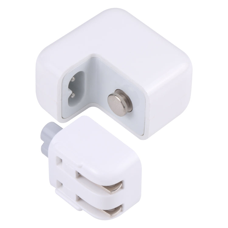 10W USB Charging Adapter with Foldable Cap US Plug (White)