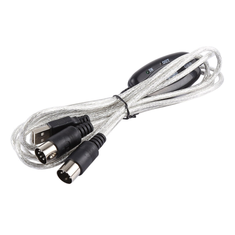 Câble adaptateur convertisseur piano électrique avec interface USB vers MIDI longueur : 1,8 m