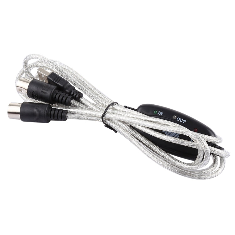 Câble adaptateur convertisseur piano électrique avec interface USB vers MIDI longueur : 1,8 m