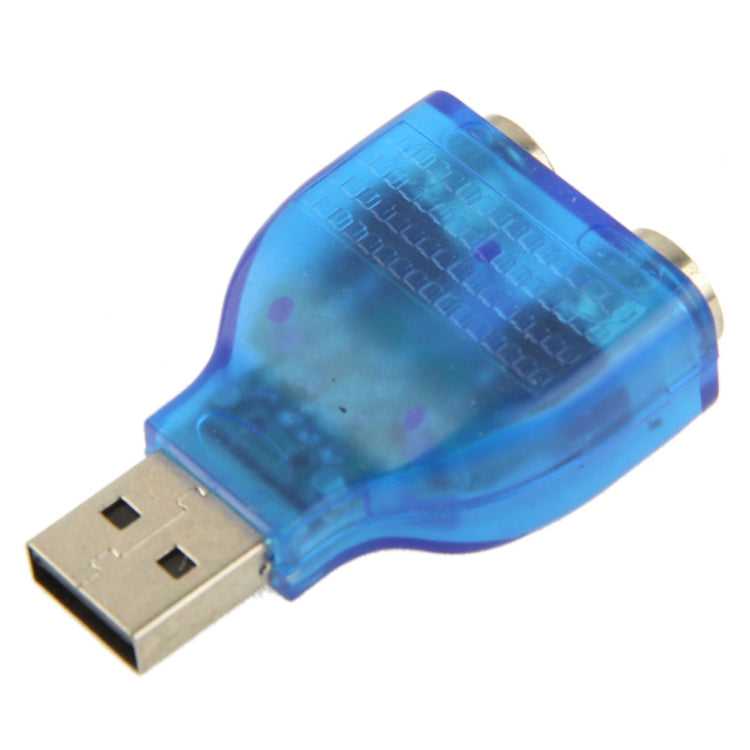 Adaptateur USB mâle vers PS/2 femelle pour souris/clavier