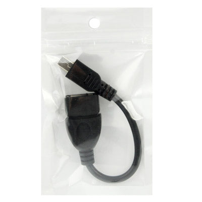Mini USB to USB 2.0 AF OTG 5 Pin Adapter Cable Length: 12cm (Black)