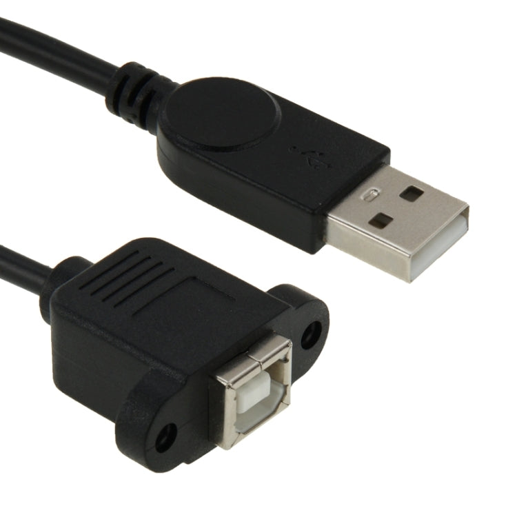Cable adaptador de impresora / escáner USB 2.0 Macho a USB 2.0 tipo B Hembra Para HP Dell Epson longitud: 50 cm (Negro)