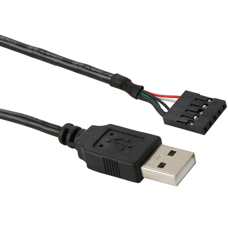Conector Hembra de Placa Base de 5 pines a Cable adaptador Macho USB 2.0 longitud: 50 cm