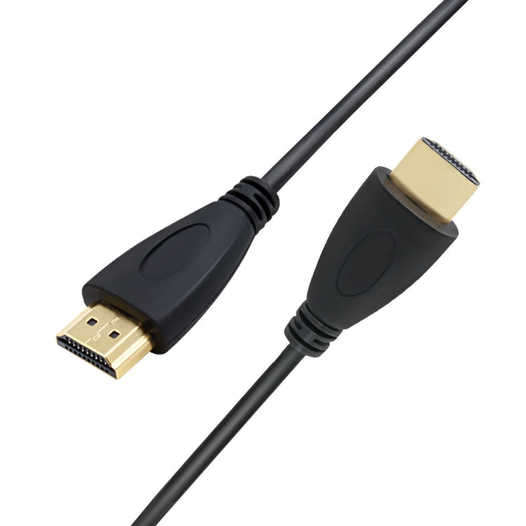 HDMI Cable 1.8m to HDMI 19-pin Version 1.4 compatible with 3D Ethernet HD TV / Xbox 360 / PS3 etc. (Gold Plated) (Black)