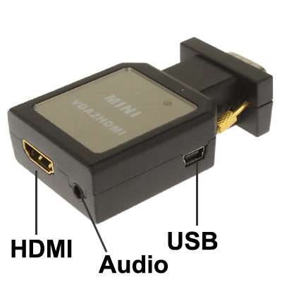 Décodeur audio Mini VGA vers HDMI