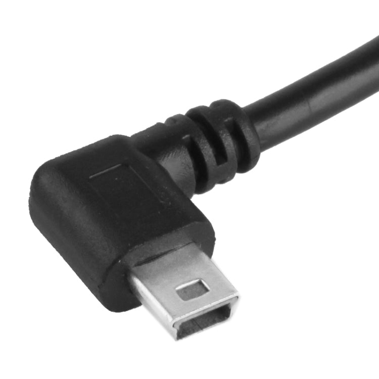 Câble adaptateur mini USB mâle à 90 degrés vers USB 2.0 AM Longueur : 25 cm