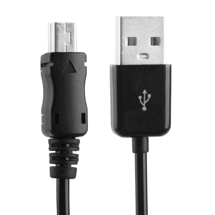 Mini USB de 5 pines a USB 2.0 AM Cable en espiral / Cable de resorte Longitud: 25 cm (se puede extender hasta 80 cm) (Negro)
