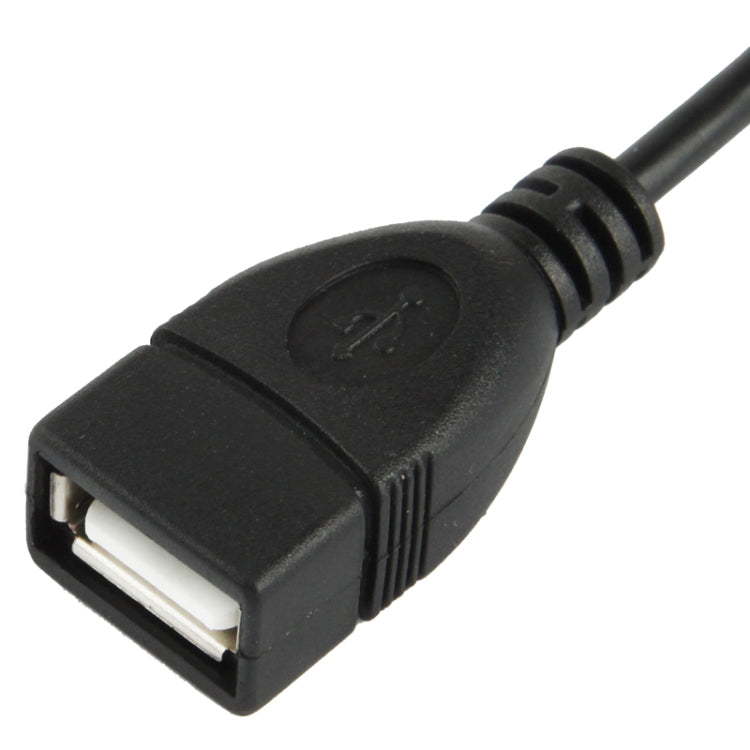 Cable adaptador USB 2.0 AM a AF de 90 grados longitud: 25 cm