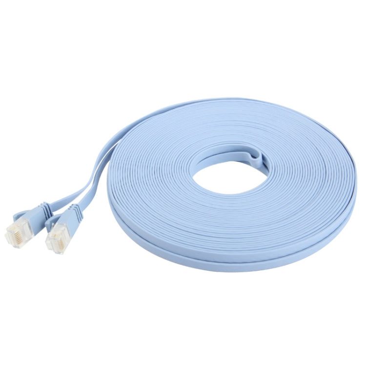 Longueur du câble réseau LAN Ethernet plat ultra-fin CAT6 : 20 m (bleu