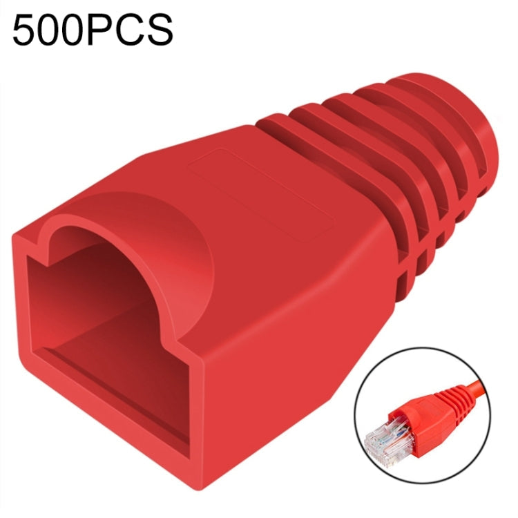 Cubierta de Tapa de botas de Cable de red Para RJ45 Verde (500 unidades en un paquete el precio es por 500 unidades) (Rojo)