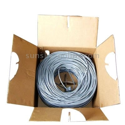 Câble LAN (câble de données CAT6E) cuivre longueur : 305 m diamètre : 0,52 mm