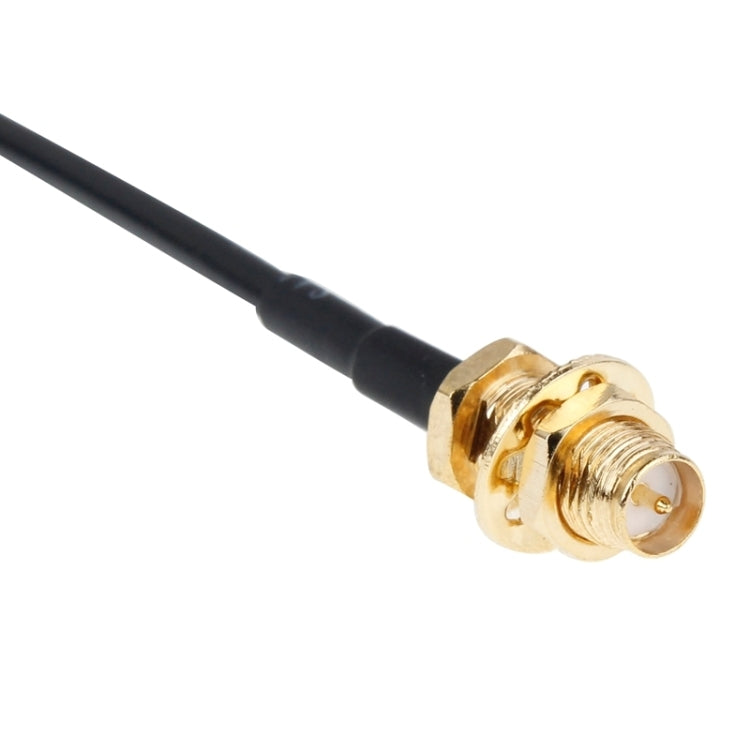 Edición de Tapa blanda Cable RP-SMA Macho a Hembra (Cable de extensión de Antena 174) 3 m (Negro)