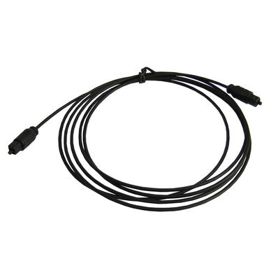 Optical Audio Cable OD: 2.2mm Length: 2m (Black)