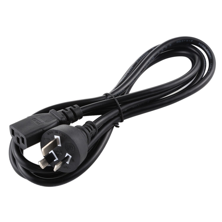 Ordenador PC Cable de Alimentación Cable de 3 clavijas Longitud: 1.8 m Enchufe AU (Negro)