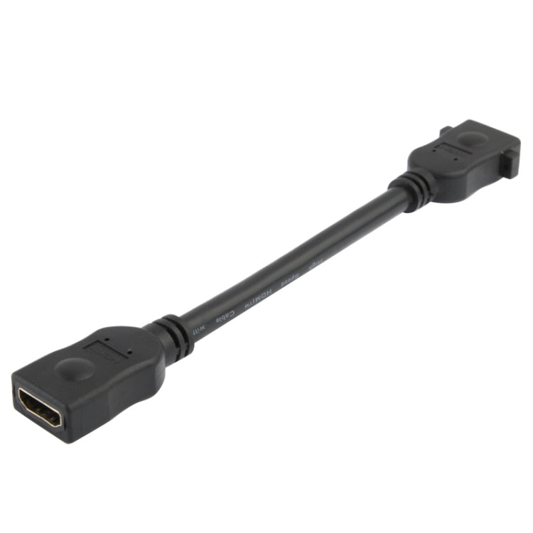 Câble HDMI femelle à femelle 18 cm 19 broches (noir)