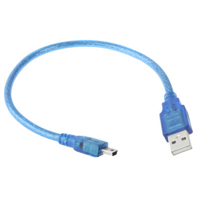 Longueur du câble adaptateur USB 2.0 AM vers Mini USB mâle : 30 cm (Bleu)