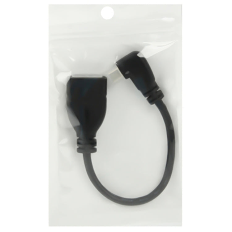 17cm 90 Degrés Droit Micro HDMI Câble Adaptateur Mâle vers HDMI Femelle (Noir)