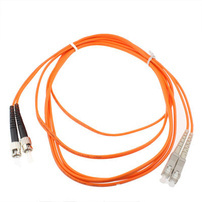 SC-ST Dual core multimode fiber optic jumper length: 3 m