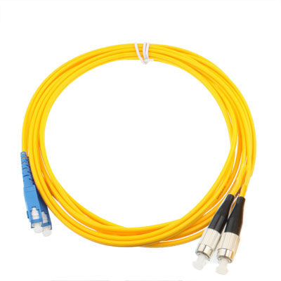 SC-FC Dual core single mode fiber optic jumper length: 3 m