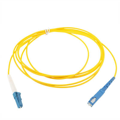 LC-SC single core single mode fiber optic jumper length: 3m