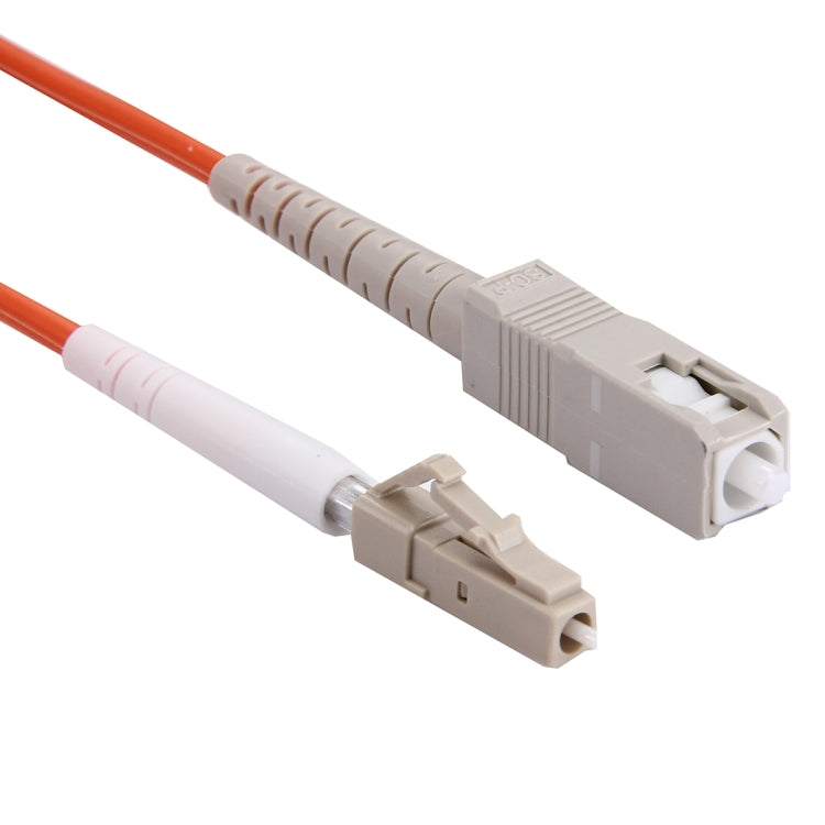 LC-SC single core multimode fiber optic jumper length: 3m