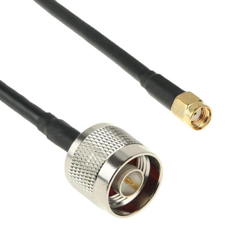 Cable convertidor N Macho a RP-SMA longitud: 50 cm (Negro)