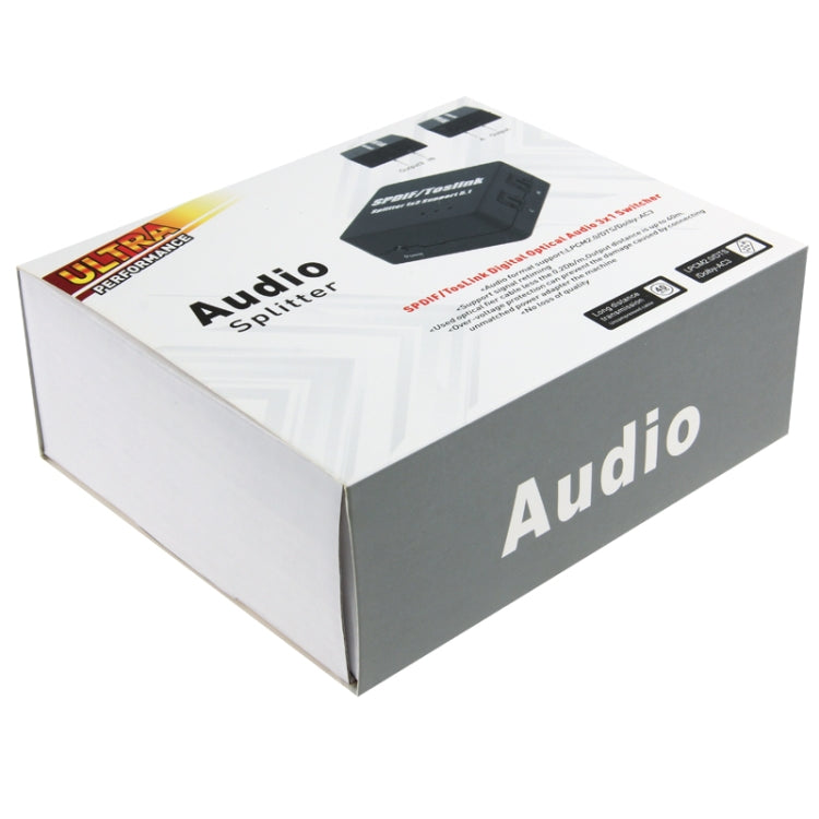 SPDIF / TOSLINK Adaptateur secteur 1X3 Amplificateur séparateur audio optique numérique Prend en charge 5.1