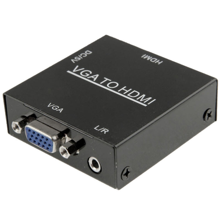 HD 1080P HDMI Mini VGA to HDMI Scaler Box Digital Audio Video Converter Adapter For PC/HDTV