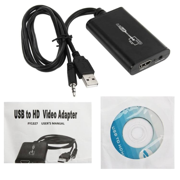 Meilleur convertisseur vidéo USB 2.0 vers HDMI HD pour HDTV compatible Full HD 1080P