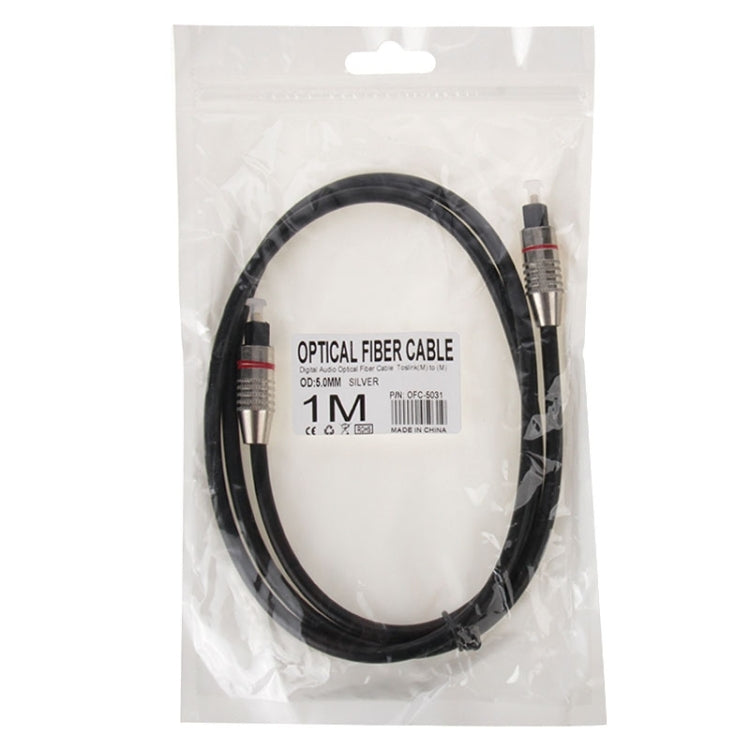 Cable de fibra Óptica de Audio Digital Toslink m a m OD: 5.0 mm longitud: 1 m