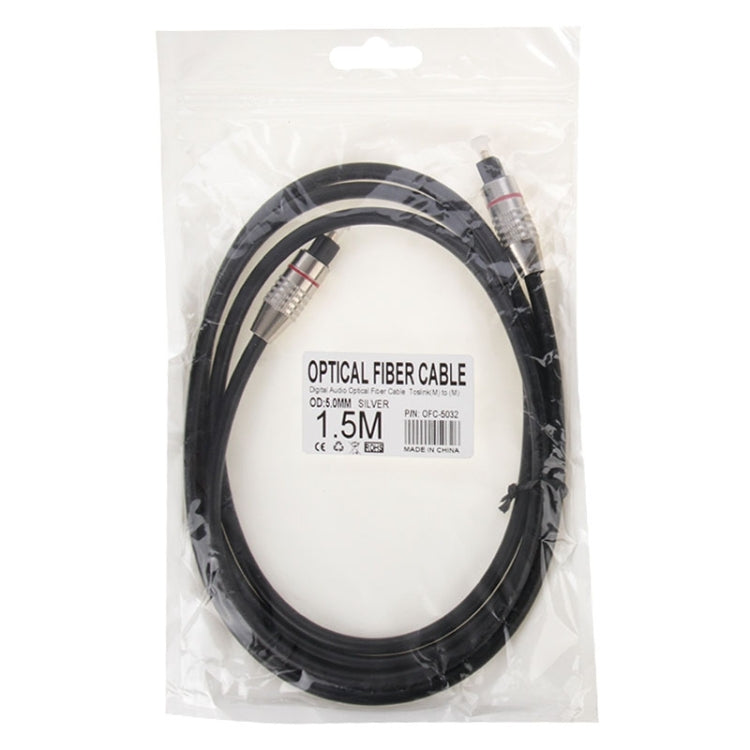 Cable de fibra Óptica de Audio Digital Toslink m a m OD: 5.0 mm longitud: 1.5 m