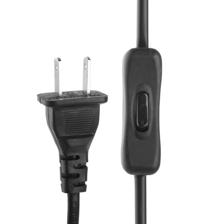 Cable de Alimentación de CA de 2 clavijas estilo US Con interruptor 304 longitud: 1.5 m (Negro)