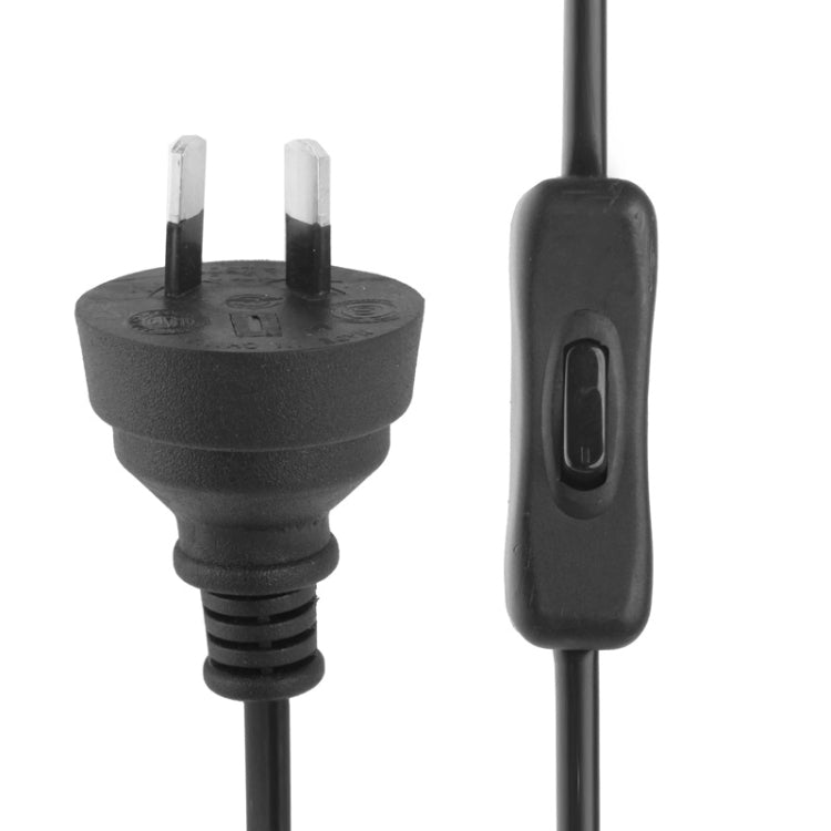 Cable de Alimentación de CA de 2 clavijas estilo AU con interruptor 304 longitud: 1.2 m (Negro)