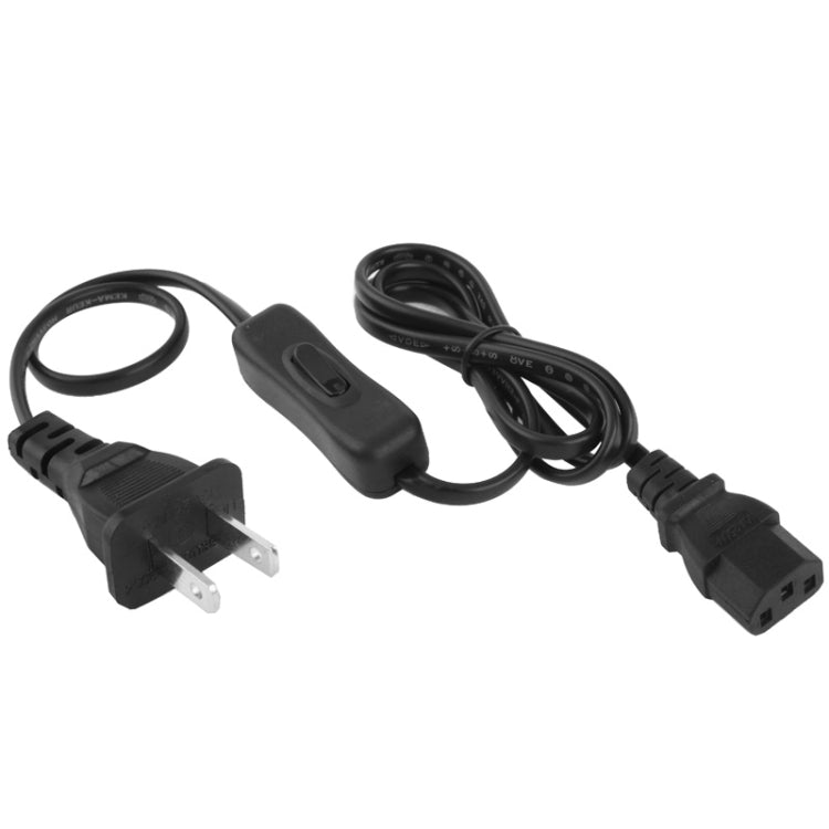 3-prong AC Power Cord with 304 switch Length: 1.2m (Black)