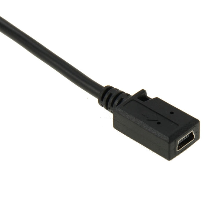 90 Degree Mini USB Male to Mini USB Female Adapter Cable Length: 28cm