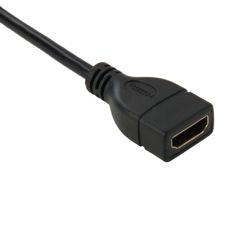 Cable Adaptador Micro HDMI Macho a HDMI Hembra de 17cm