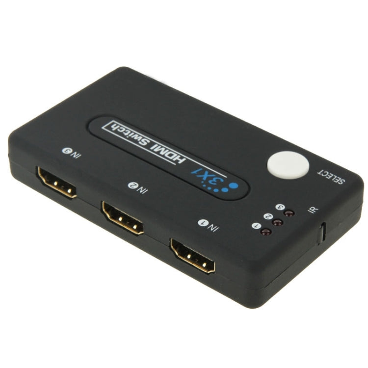 Mini selector 3x1 HD 1080P HDMI V1.3 con Control remoto Para HDTV / STB / DVD / Proyector / DVR