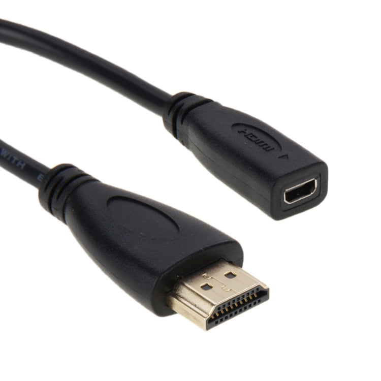 Câble adaptateur HDMI Mâle vers Micro HDMI Femelle 20 cm