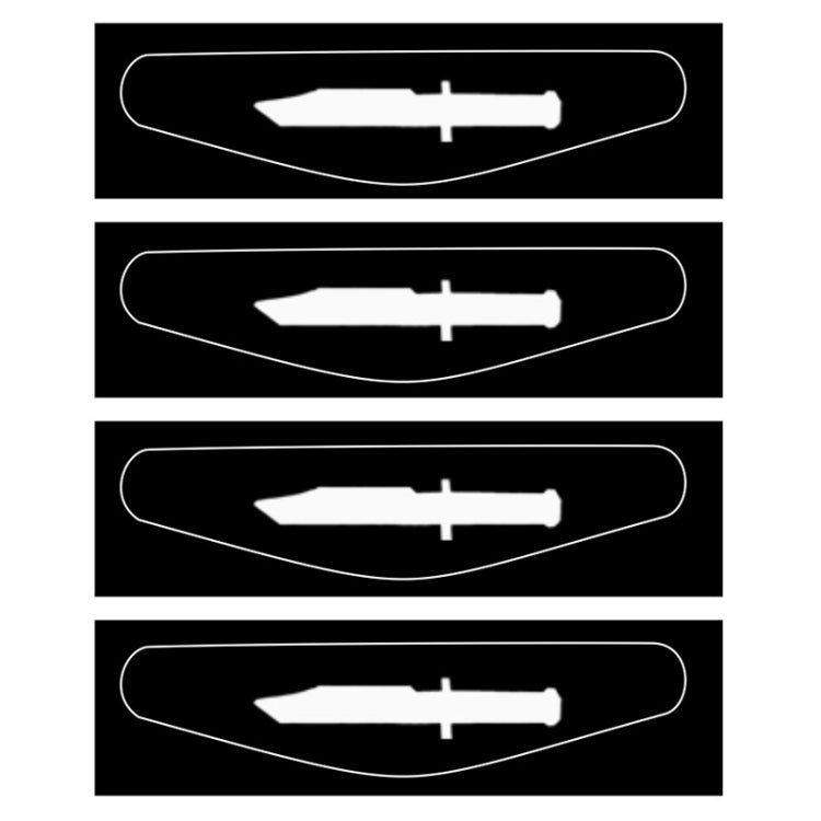 Etiqueta engomada de la barra de la Luz fresca de 4 PCS Para el Controlador de PlayStation 4 DualShock 4