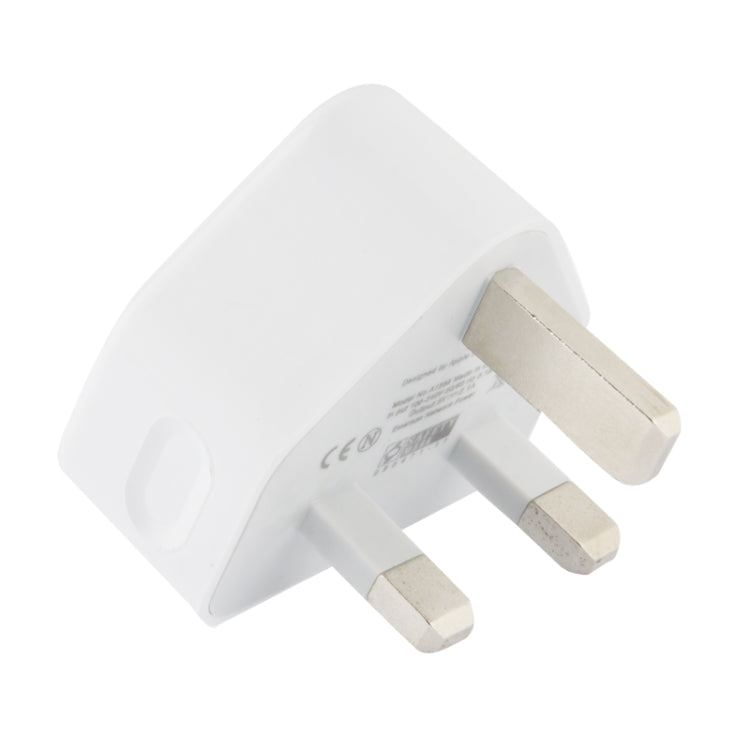 UK Plug 5V 2.1A Adaptateur de charge USB double port pour Galaxy Note III / N9000 / N7100 / i9500 / i9300 et autres appareils (Blanc)