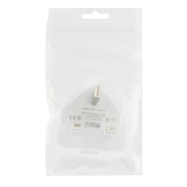 UK Plug 5V 2.1A Adaptador de Carga USB de Doble Puerto para Galaxy Note III / N9000 / N7100 / i9500 / i9300 y otros dispositivos (Blanco)