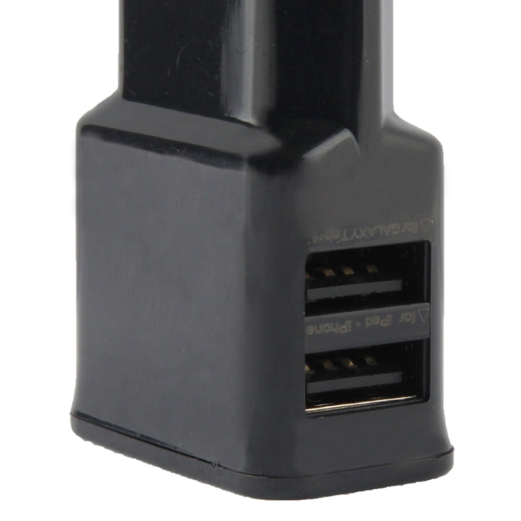 Chargeur mural USB complet Lidu 2,1 A sans double sortie USB adaptateur secteur de voyage compatible avec iPhone iPad Samsung Kindle tablette et plus prise EE (noir)
