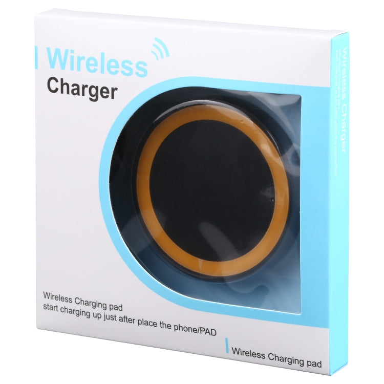 Chargeur sans fil standard QI pour iPhone et Samsung / Nokia / HTC et autres téléphones mobiles (noir + orange)