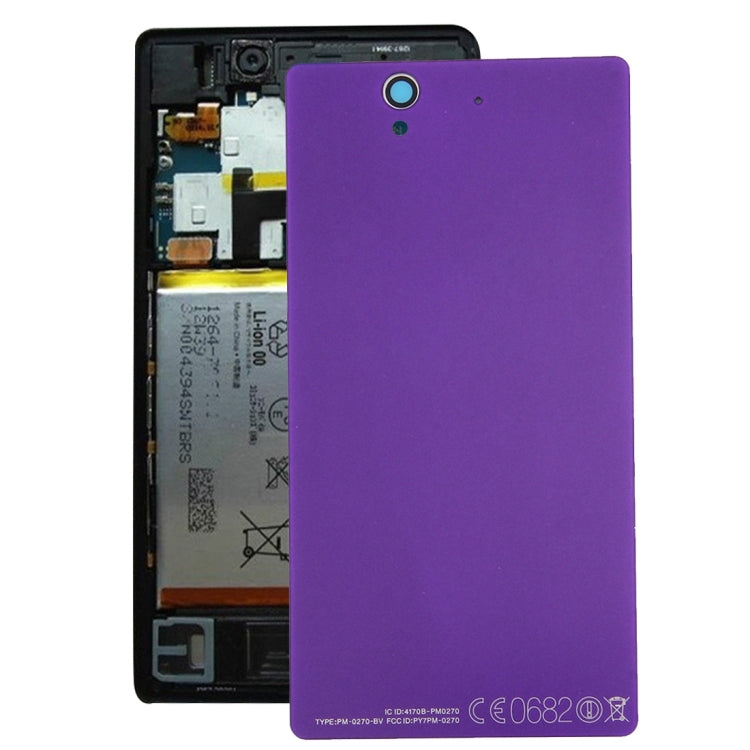 Tapa Trasera de Aluminio Para Batería Para Sony Xperia Z / L36h (Morado)